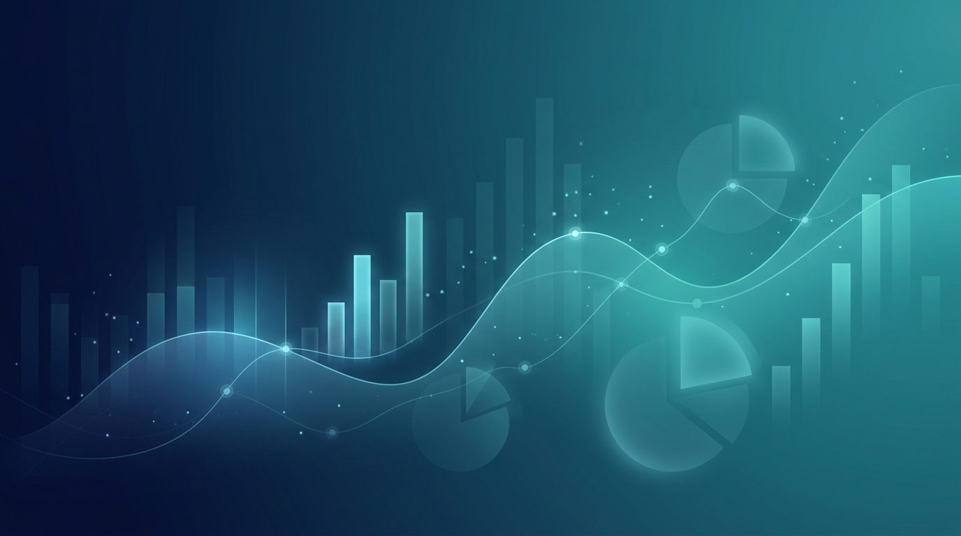 Abstract marketing analytics and dashboard visualization background